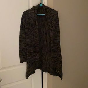 Dark grey cardigan sweater, barely worn